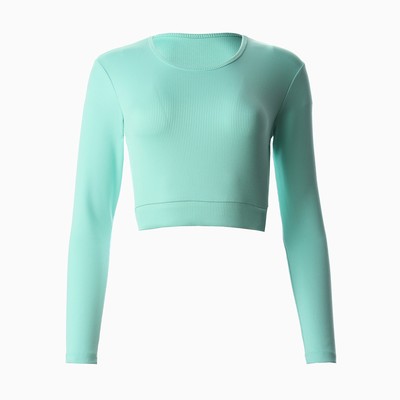 Рашгард спортивный женский MINAKU, светло-зелёные, размер 42