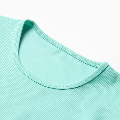 Рашгард спортивный женский MINAKU, светло-зелёные, размер 42