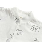 Кофточка детская, цвет бежевый/корона, рост 80 см - фото 33633225