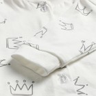 Кофточка детская, цвет бежевый/корона, рост 86 см - фото 33633230