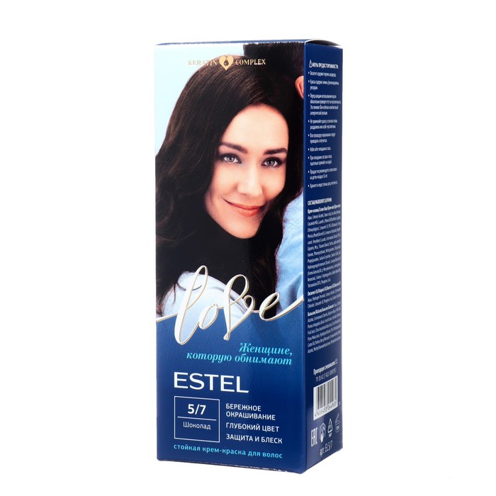 Стойкая крем-краска  для волос ESTEL LOVE шоколад