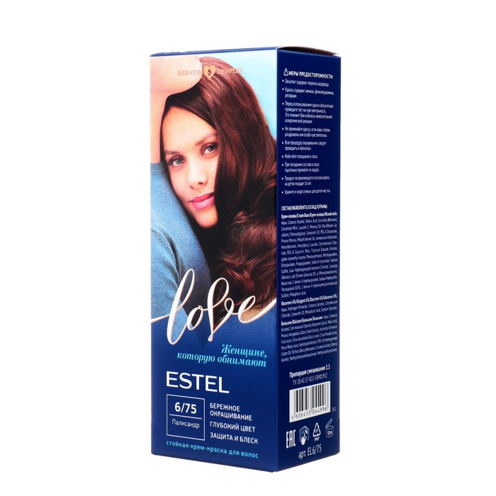 Стойкая крем-краска  для волос ESTEL LOVE палисандр - Фото 1