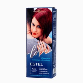 Стойкая крем-краска  для волос ESTEL LOVE бордо
