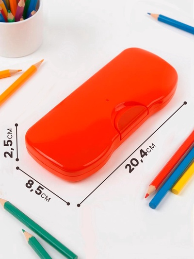 Пенал - футляр «Стамм. Intensive», 85×204×25 мм, пластиковый, МИКС