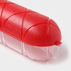 Контейнер для хранения колбасы, пластик, 25.8×7×7 см, красный - Фото 3