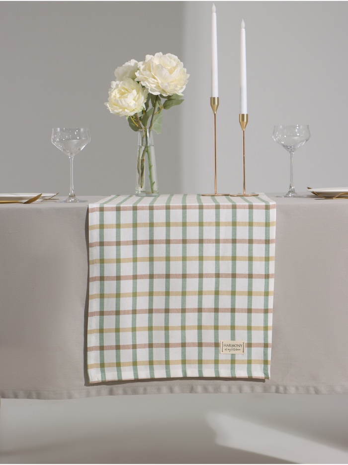 Дорожка на стол «Этель» Harmony 40×150 см, 100% хлопок, рогожка 186 г/м² - Фото 1