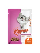 Консервированный корм Мурчик для кошек, мясное ассорти в соусе, 75 г - Фото 1