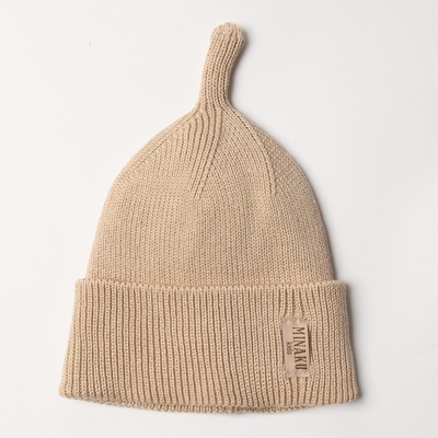 Шапка детская MINAKU, бежевая, размер 44-46 (9 мес. -1 год)