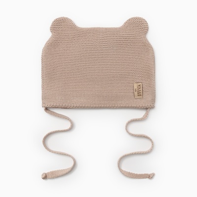 Шапка детская MINAKU размер 42-44 (6-9 мес.), бежевая