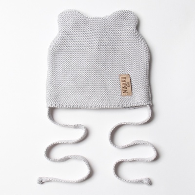 Шапка детская MINAKU, размер 46-48 (1-2 года), серая