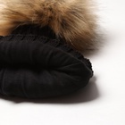 Шапка детская MINAKU р-р 58-60, цвет черный - Фото 4