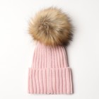 Шапка детская MINAKU  р-р 58-60, цвет розовый - фото 22822706
