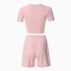Комплект женский (футболка, шорты) MINAKU: Home collection цвет розовый, р-р 42 - Фото 10