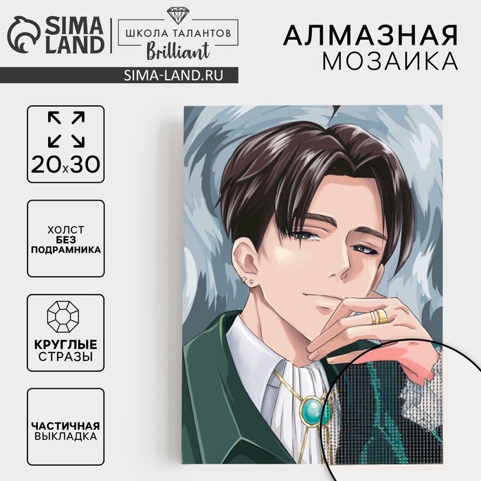 Алмазная мозаика с частичным заполнением на холсте «Стиляга», 20×30 см - Фото 1