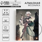 Алмазная мозаика с частичным заполнением на холсте «Девушка с клинком», 20×30 см - Фото 1