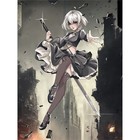 Алмазная мозаика с частичным заполнением на холсте «Девушка с клинком», 20×30 см - Фото 2