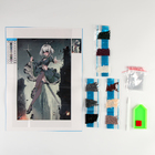 Алмазная мозаика с частичным заполнением на холсте «Девушка с клинком», 20×30 см - Фото 3