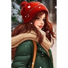 Алмазная мозаика на новый год с частичным заполнением на холсте «Нежность», 20×30 см, набор для творчества - Фото 2