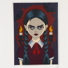 Алмазная мозаика с частичным заполнением на холсте «Мрачная девочка», 15×21 см - Фото 6