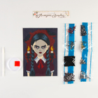 Алмазная мозаика с частичным заполнением на холсте «Мрачная девочка», 15×21 см - Фото 7