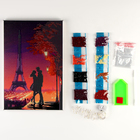 Алмазная мозаика на подрамнике с частичным заполнением «Романтика» с гирляндой, 20×30 см - Фото 2