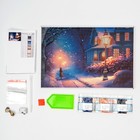 Алмазная мозаика на новый год с частичным заполнением с подрамником «Фонари», 20×30 см, новогодний набор для творчества - Фото 4