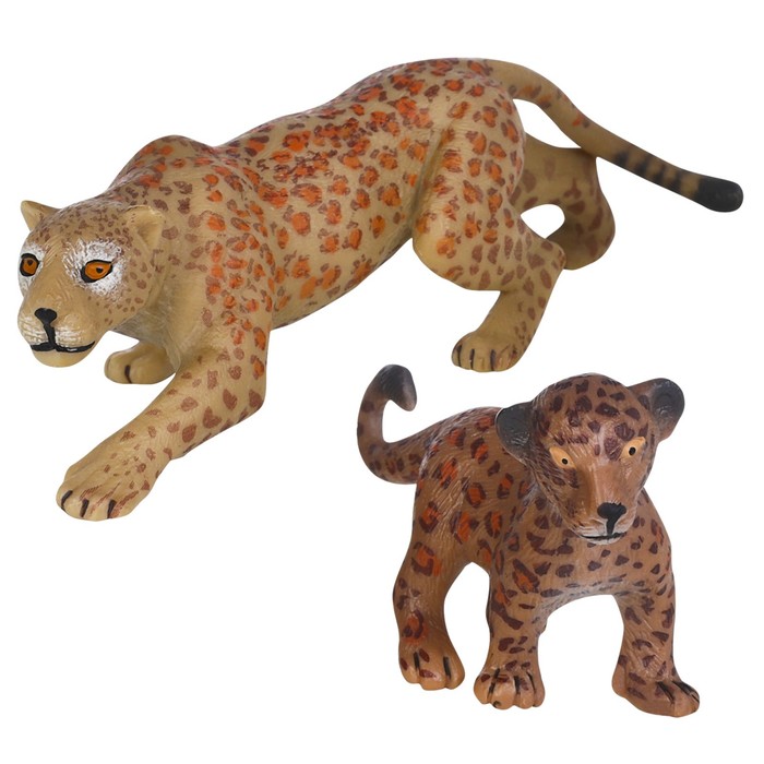 Набор фигурок «Мир диких животных: семья ягуаров», 2 фигурки