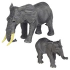 Набор фигурок «Мир диких животных: семья слонов», 2 фигурки - фото 294046983