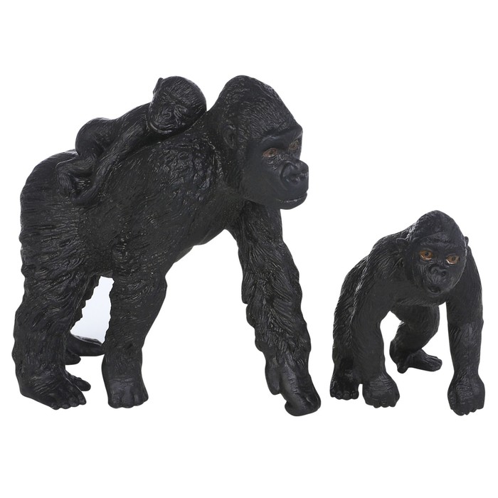 Набор фигурок «Мир диких животных: семья горилл», 2 фигурки - фото 1906385951