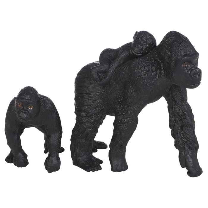 Набор фигурок «Мир диких животных: семья горилл», 2 фигурки - фото 1906385956