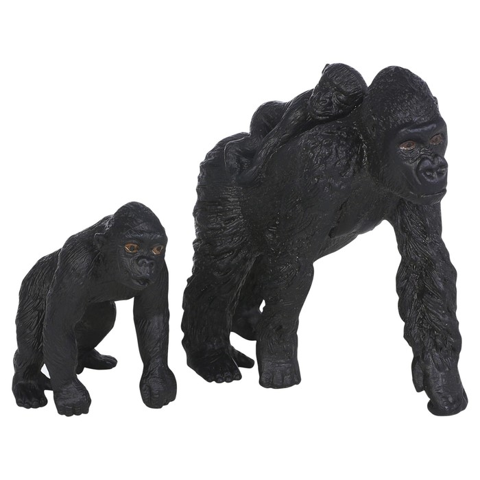 Набор фигурок «Мир диких животных: семья горилл», 2 фигурки - фото 1906385957