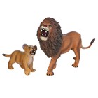 Набор фигурок «Мир диких животных: семья львов», 2 фигурки - фото 294047047