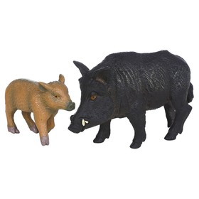 Набор фигурок «Мир диких животных: семья кабанов», 2 фигурки