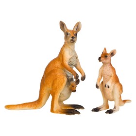 Набор фигурок «Мир диких животных: семья кенгуру», 2 фигурки