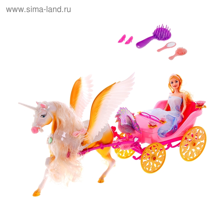 Карета "Джинни", кукла, лошадка, аксессуары, в пакете - Фото 1