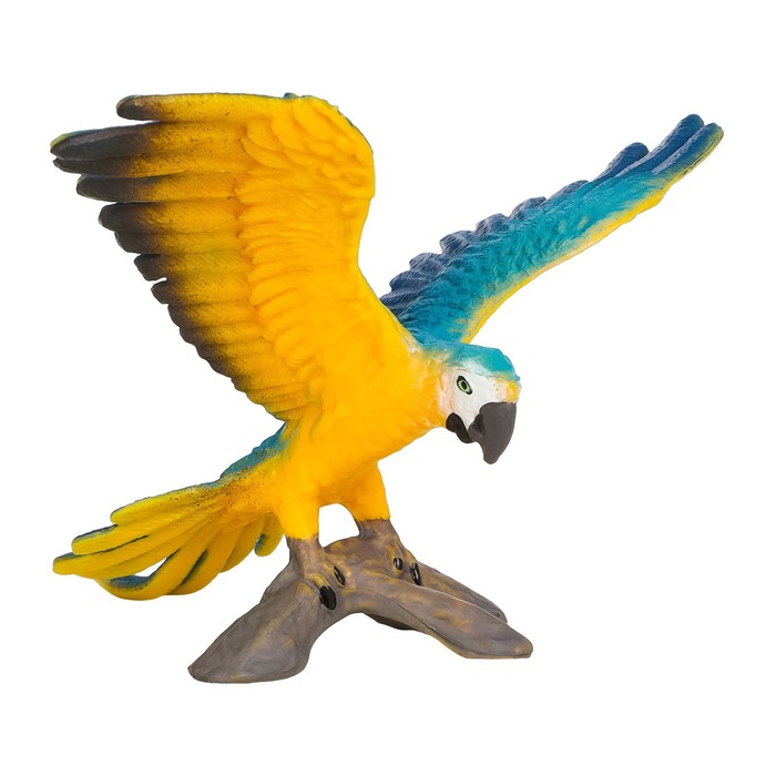 Фигурка «Мир диких животных: попугай сине-жёлтый ара» - фото 1906386231