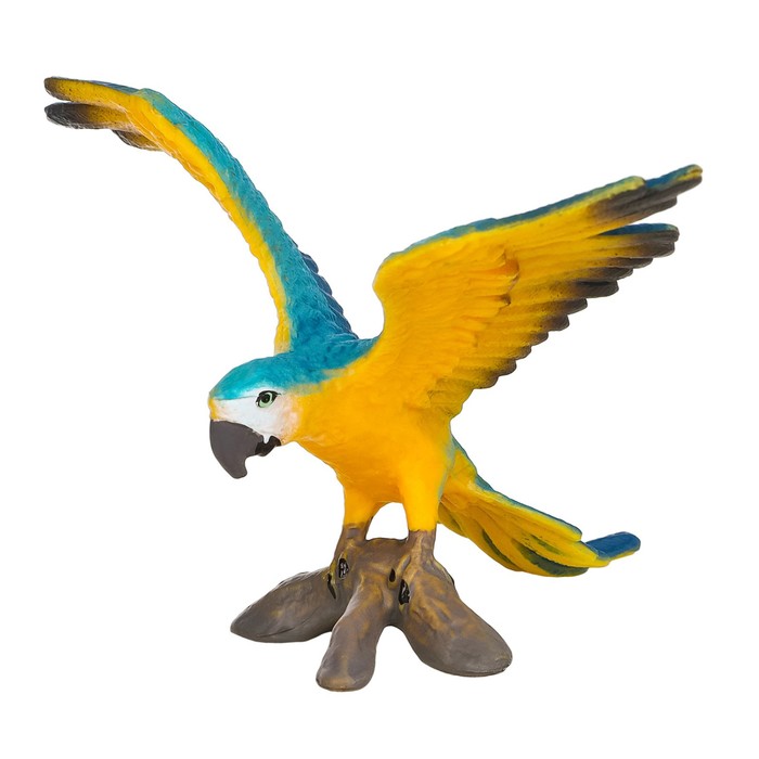 Фигурка «Мир диких животных: попугай сине-жёлтый ара» - фото 1906386229