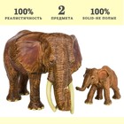 Набор фигурок «Мир диких животных: семья слонов», 2 фигурки - фото 8704945