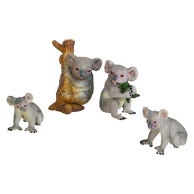 Набор фигурок «Мир диких животных: семья коал», 4 фигурки
