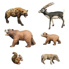 Набор фигурок «Мир диких животных», 6 фигурок
