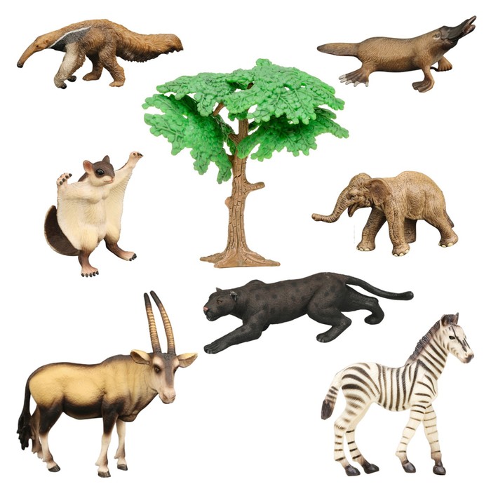Набор фигурок «Мир диких животных», 8 фигурок - фото 1906386851