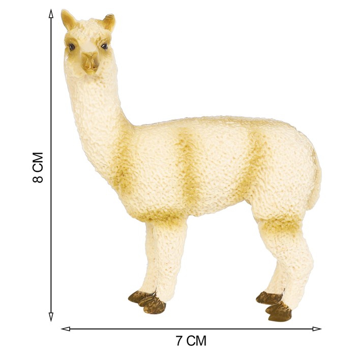 Набор фигурок «Мир диких животных: семья альпак и семья оленей», 9 фигурок - фото 1906387051