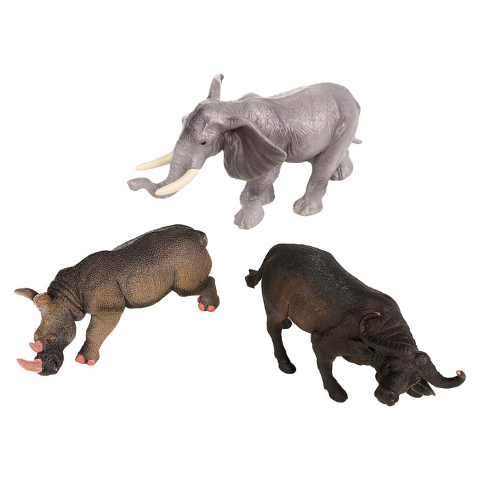Набор фигурок «Мир диких животных», 3 фигурки - фото 1906387112