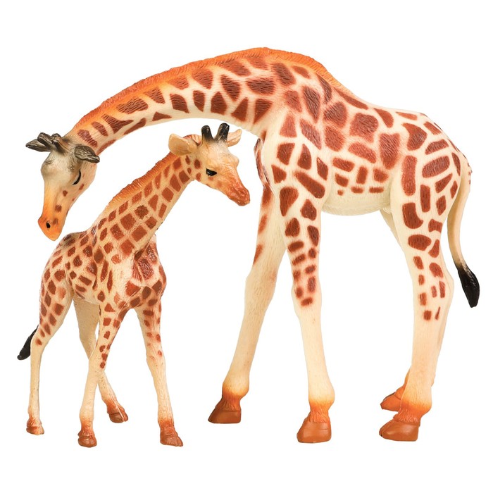 Набор фигурок «Мир диких животных: семья жирафов», 2 фигурки - фото 1906387226