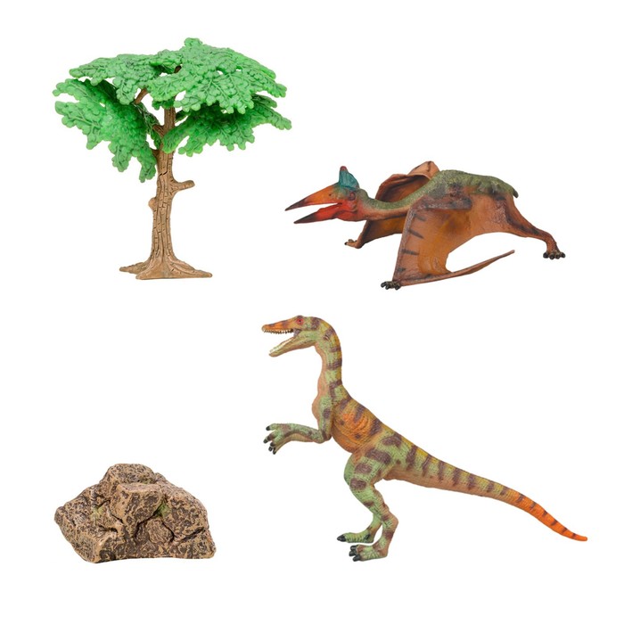 Набор фигурок «Мир динозавров», 4 фигурки - фото 1906387537