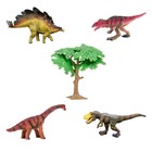 Набор фигурок «Мир динозавров», 6 фигурок - фото 301007887