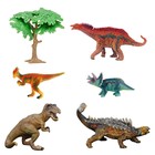 Набор фигурок «Мир динозавров», 6 фигурок - фото 301007888