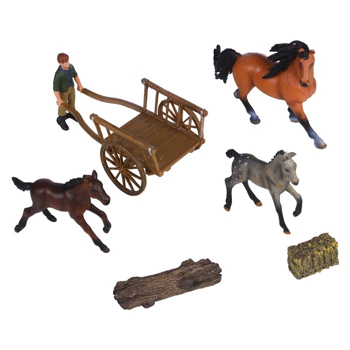 Набор фигурок «Мир лошадей», 7 предметов - Фото 1