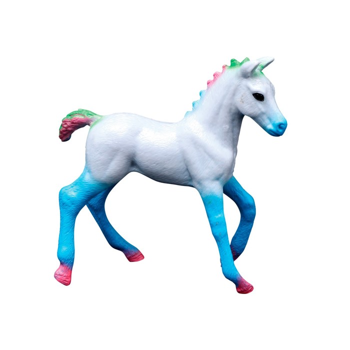 Фигурка «Мир фэнтези: голубой жеребёнок сказочной лошади» - фото 1907836447