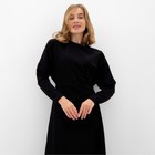 Платье женское трикотажное MINAKU: Basic line цвет черный, р-р 44 - Фото 2